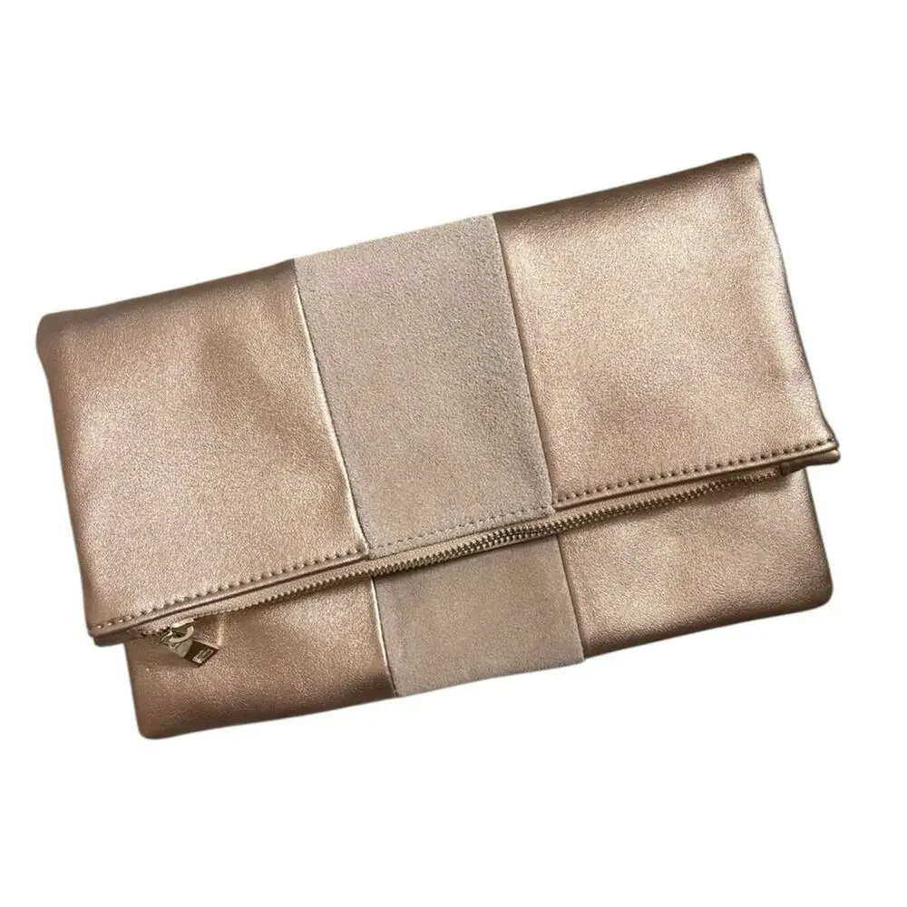 Nordstrom B.P. Rose Gold Clutch Purse